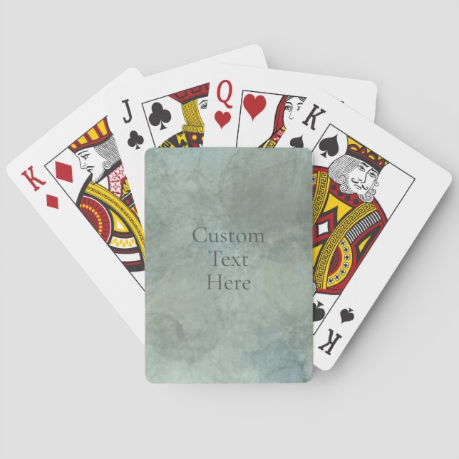 Cartes à jouer aquarelle personnalisables (dos)