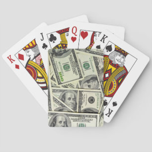 Cartes à jouer argent