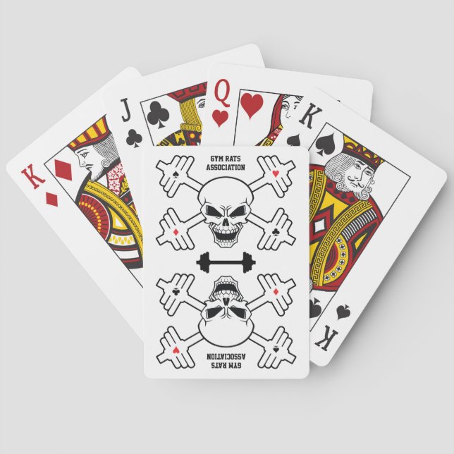 Cartes à jouer Association des Rats de Gym (dos)