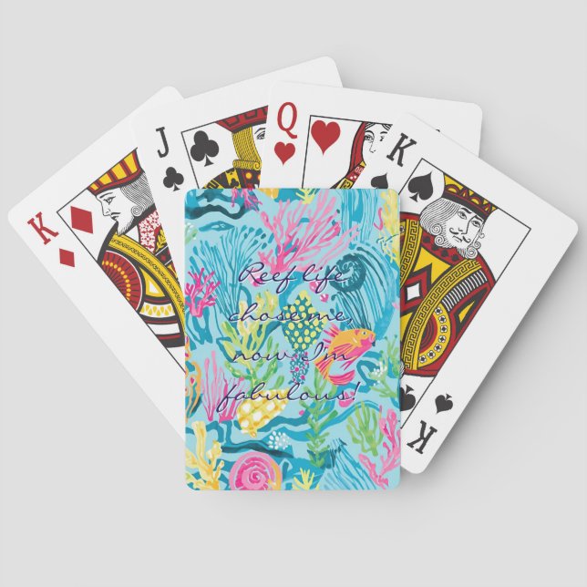 Cartes à jouer au graphisme élégant (dos)