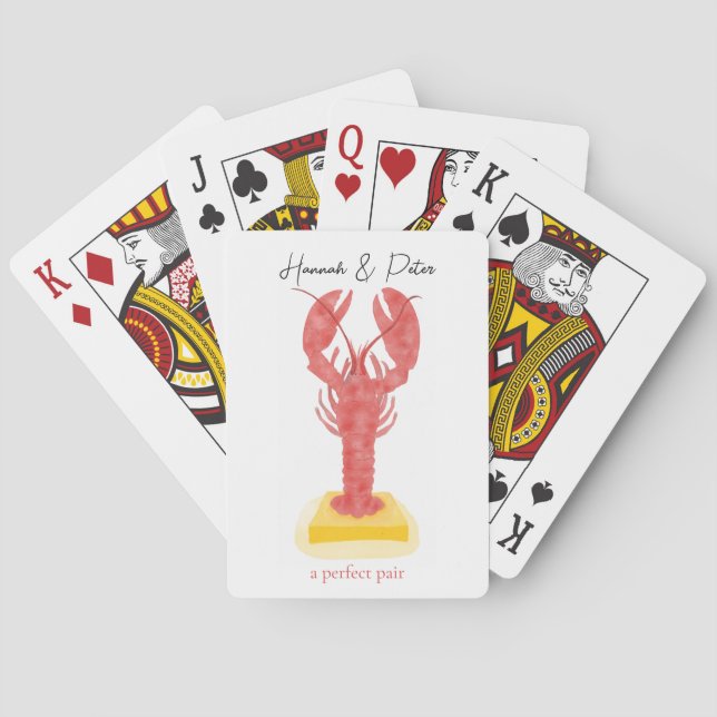 Cartes à jouer au homard (dos)