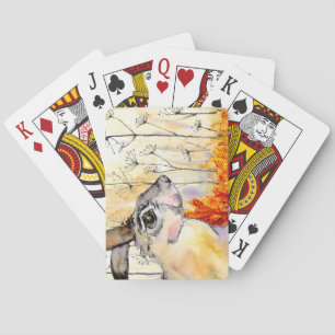 Cartes à jouer au lièvre (a389)