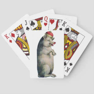 Cartes à jouer au poker Cochon avec Couronne