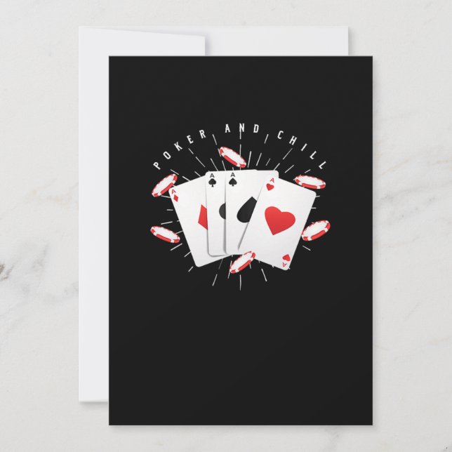 Cartes à jouer au poker et au chill Cadeau de jeu  (Devant)