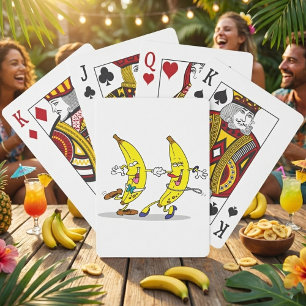 Cartes à jouer aux bananes dansantes