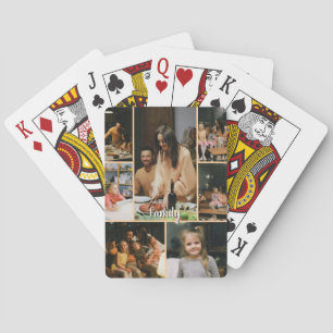 Cartes à jouer avec collage de photos personnalisé