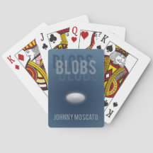 Cartes à jouer avec couverture de livre de blobs
