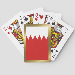 Cartes à jouer avec le drapeau de Bahreïn
