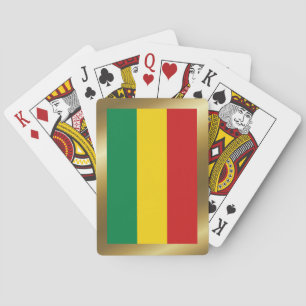 Cartes à jouer avec le drapeau de Bolivie