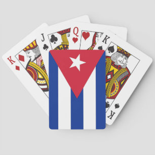 Cartes à jouer avec le drapeau de Cuba