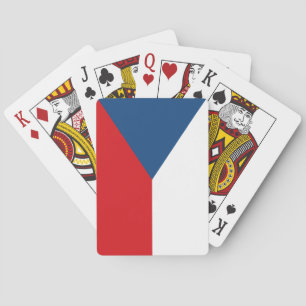Cartes à jouer avec le drapeau de la Tchéquie