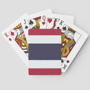 Cartes à jouer avec le drapeau de la Thaïlande
