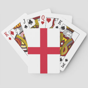 Cartes à jouer avec le drapeau de l'Angleterre
