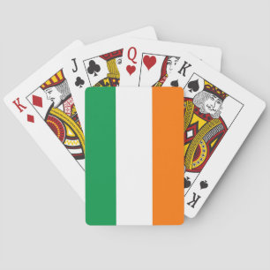 Cartes à jouer avec le drapeau de l'Irlande