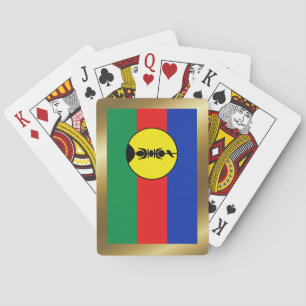 Cartes à jouer avec le drapeau de Nouvelle-Calédon