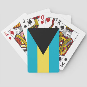 Cartes à jouer avec le drapeau des Bahamas
