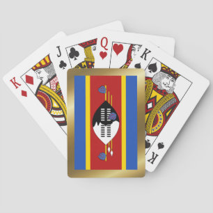 Cartes à jouer avec le drapeau d'Eswatini