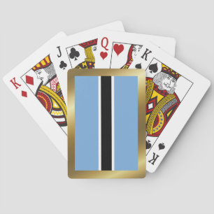 Cartes à jouer avec le drapeau du Botswana