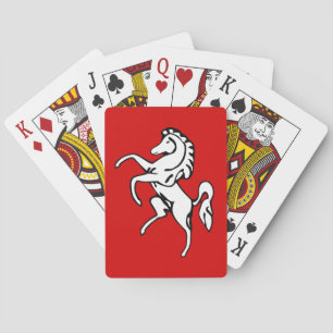Cartes à jouer avec le drapeau du comté de Kent