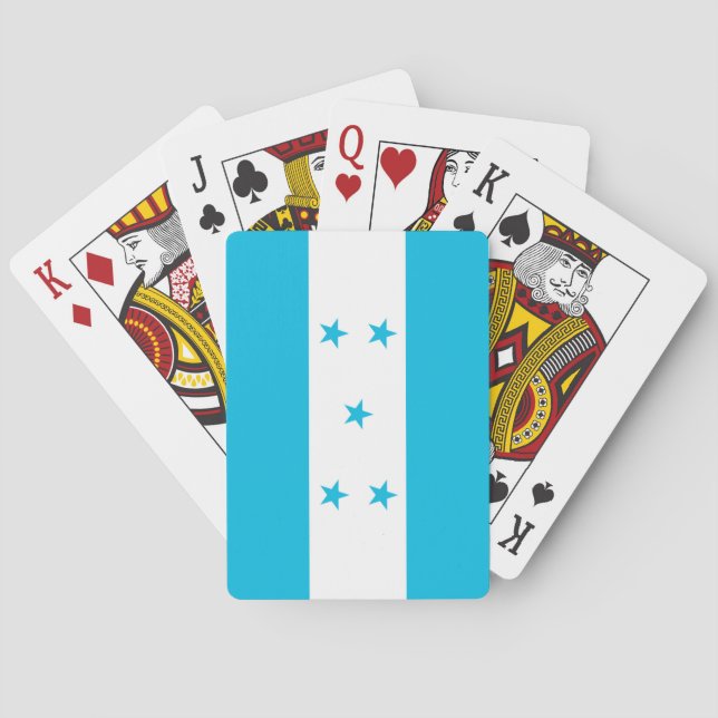 Cartes à jouer avec le drapeau du Honduras (dos)