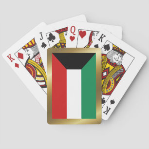 Cartes à jouer avec le drapeau du Koweït
