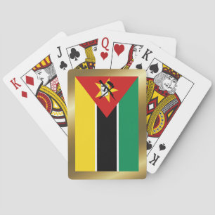 Cartes à jouer avec le drapeau du Mozambique