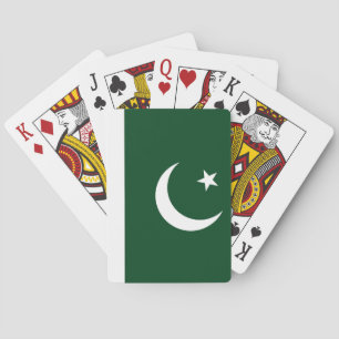 Cartes à jouer avec le drapeau du Pakistan