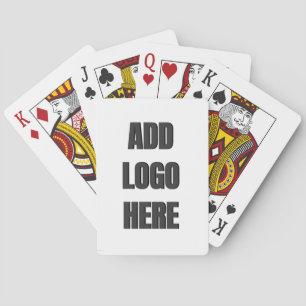 Cartes à jouer avec logo d'entreprise