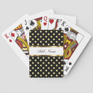Cartes à jouer avec monogramme élégant