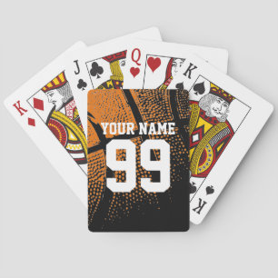 Cartes à jouer avec numéro de maillot de basket pe