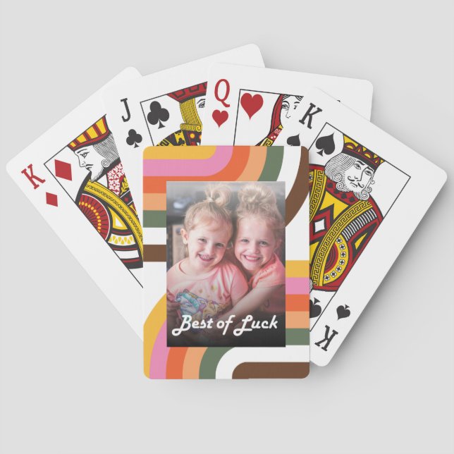 Cartes à jouer avec photo rétro (dos)