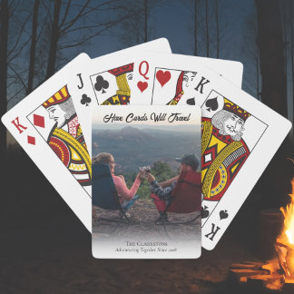 Cartes à jouer avec votre photo d'aventure