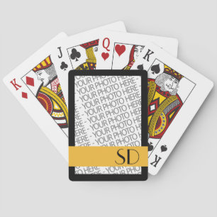 Cartes à jouer Bicycle, modèle de photo et monogra