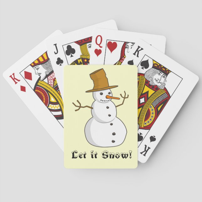Cartes à jouer Bicycle "Qu'il neige" (dos)