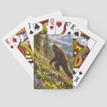 Cartes à jouer Bigfoot Fleurs sauvages de printemp