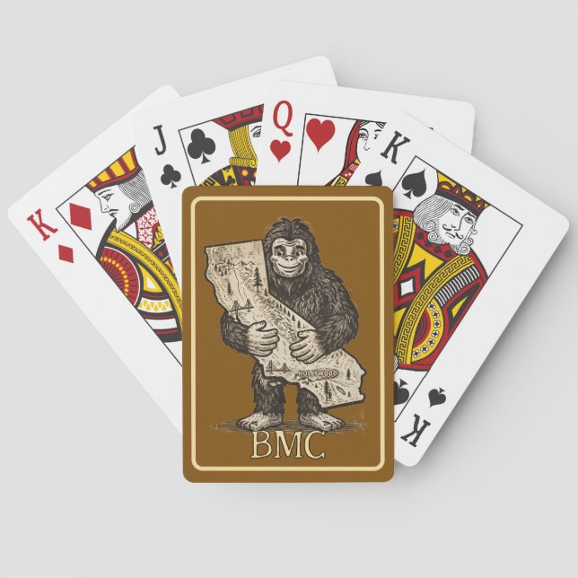 Cartes à jouer Bigfoot Love Monogramme (dos)