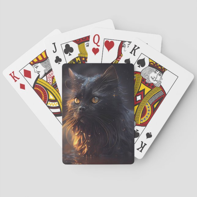 Cartes à jouer Black Cat (dos)