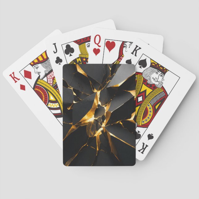Cartes à jouer Black Gold Luxe (dos)