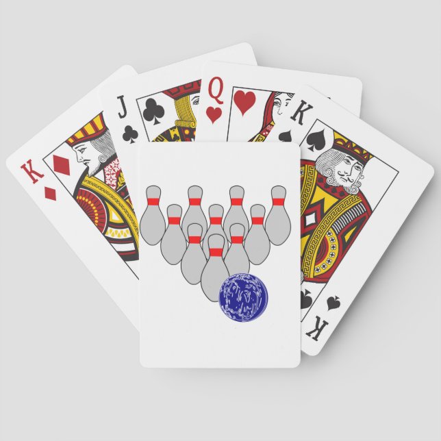 Cartes à jouer Bowling à dix quilles (dos)