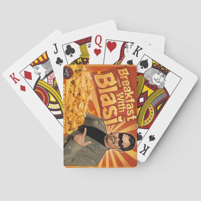 Cartes à jouer 'Breakfast With 'Blasi' (dos)