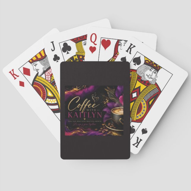 Cartes à jouer Café avec Kaitlyn  (dos)