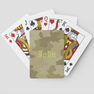 Cartes à jouer camouflage personnalisées