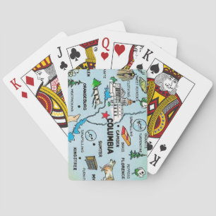 Cartes à jouer carte de Columbia SC
