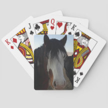 Cartes à jouer Cheveux dans les yeux
