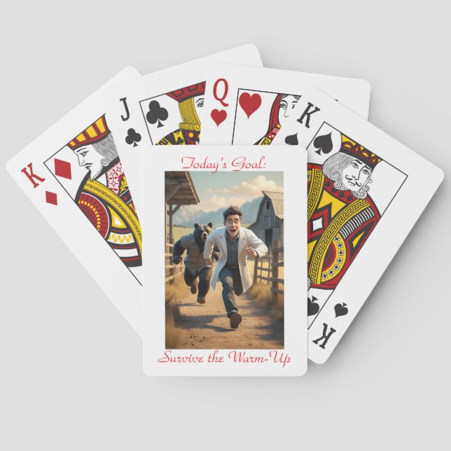 Cartes à jouer classique de thérapie physique (dos)