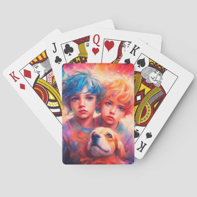 Cartes à jouer classiques (dos)