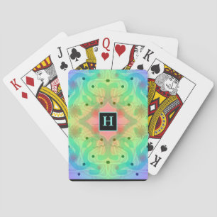 Cartes à jouer classiques abstraites pastel