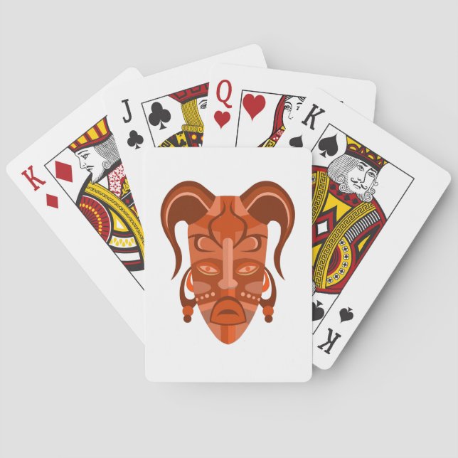Cartes à jouer classiques avec masque (dos)