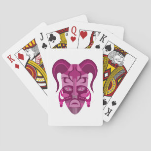 Cartes à jouer classiques avec masque