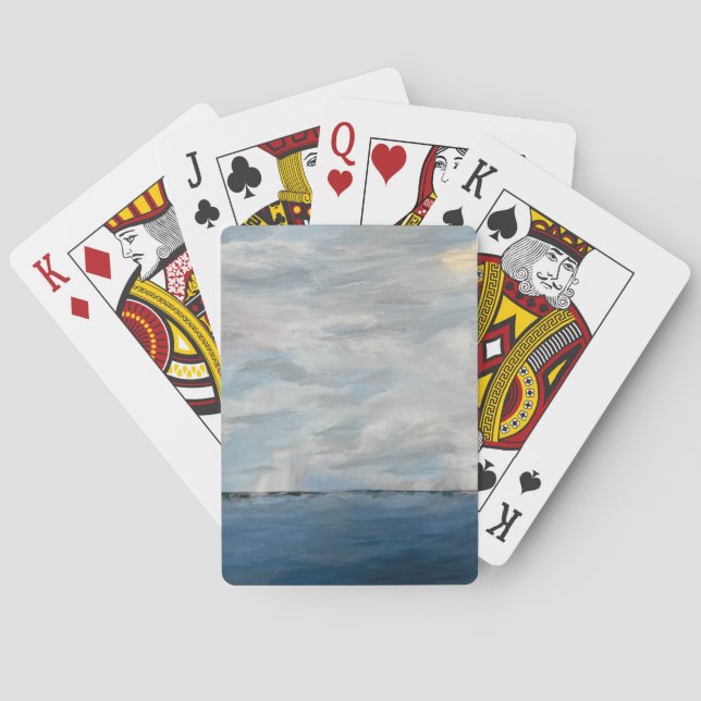 Cartes à jouer classiques avec thème de plage (dos)